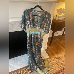 Johnny Was 100% Silk Dress Size M